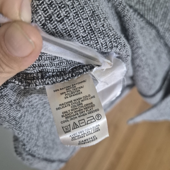 Lou & Grey Loft Sleeveless Gray A Line Soft Midi Dress - Picture 5 of 6